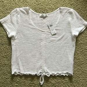 Hollister Short Sleeve Cinch Top
